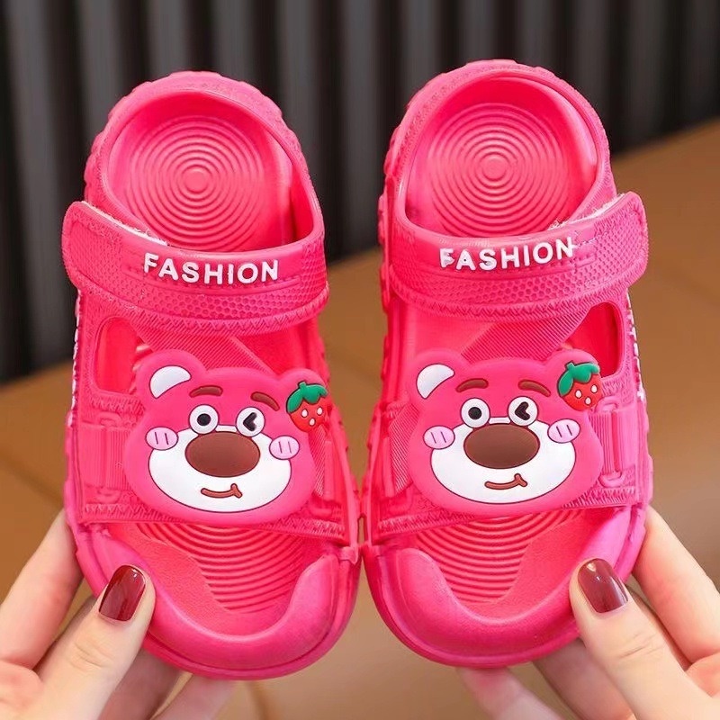 littlekiddoss SH2329 Sepatu Sendal Anak Karakter Lotso Kartun Tupai Sandal Anak 2-12 Tahun Import Sendal Tali Anak Remaja Tanggung