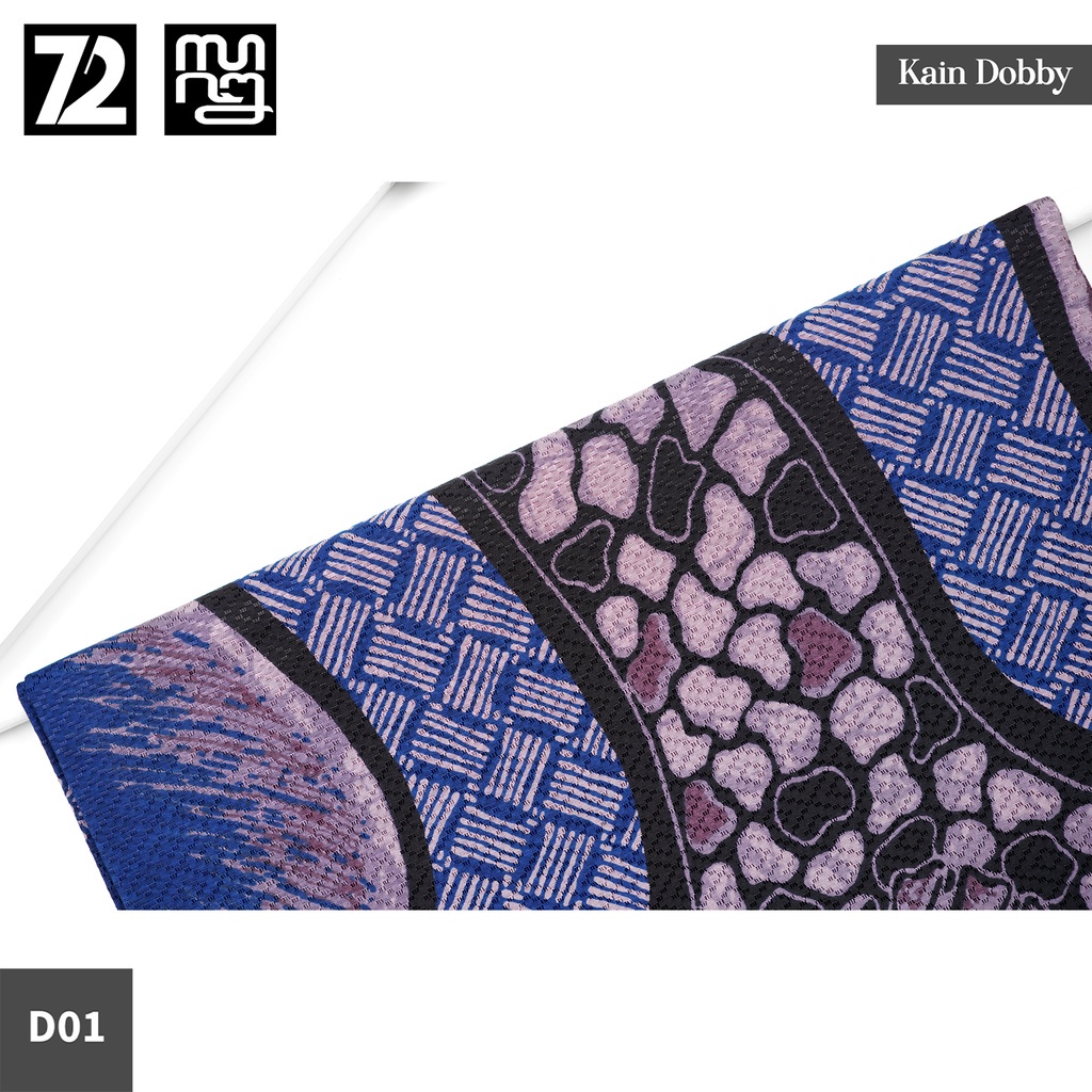 KAIN BATIK DOBBY Premium Motif Kombinasi Warna Biru 723918 Cap 72