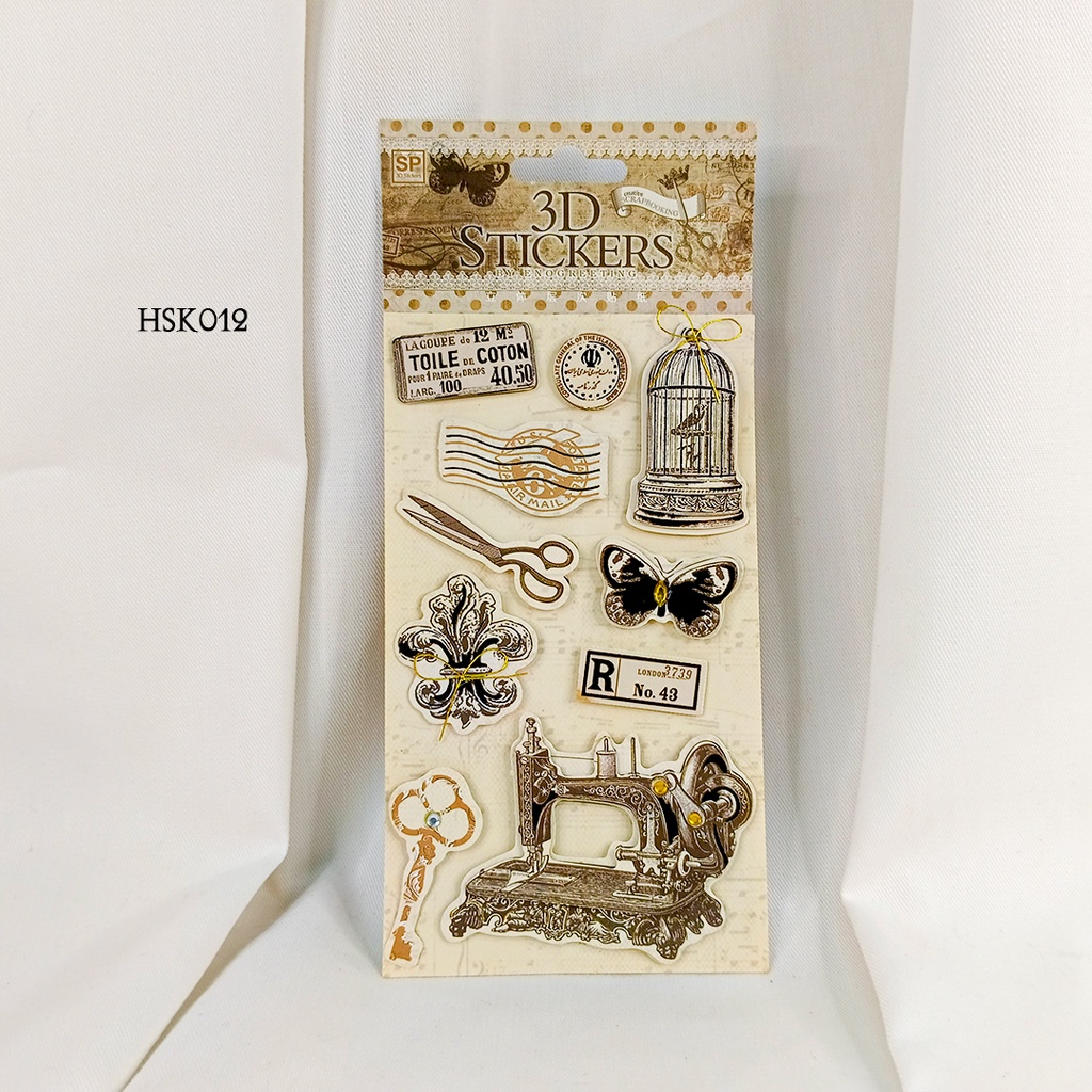 

3D Stiker Handcraft Kreatif Kerajinan Tangan Memo Scrapbook Hsk001
