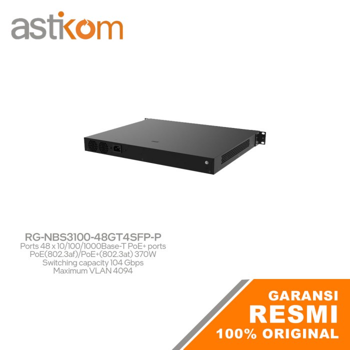Ruijie Reyee RG NBS3100 48GT4SFP-P 48-Port 48X Gigabit POE Switch 370W