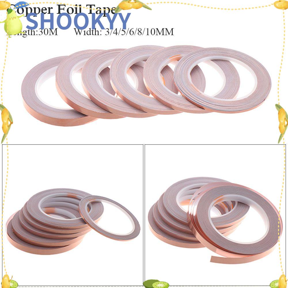 CHOOKYY 1pc Copper Foil Tape Perekat Strip Perlindungan Lem EMI Baru