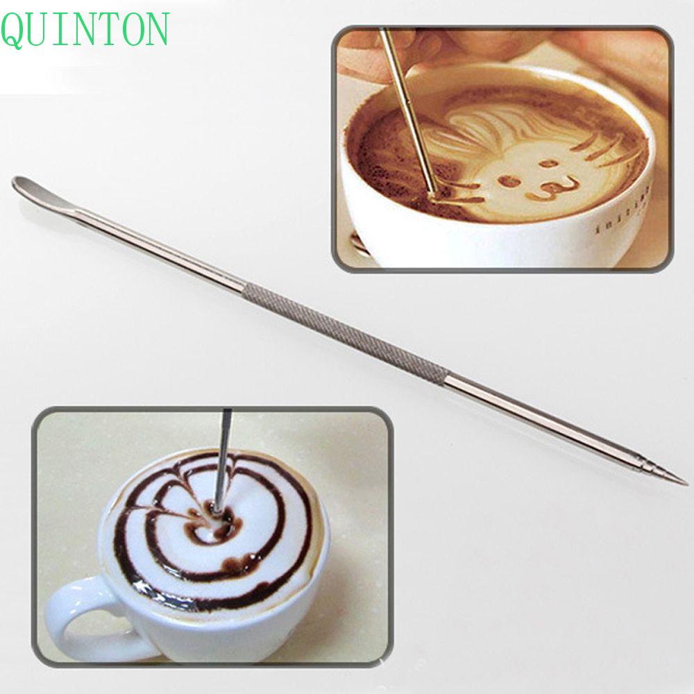 QUINTON Pen Dekorasi Kopi New Arrival Latte Espresso Stainless Steel Penjualan Panas Dapur Rumah Tangga