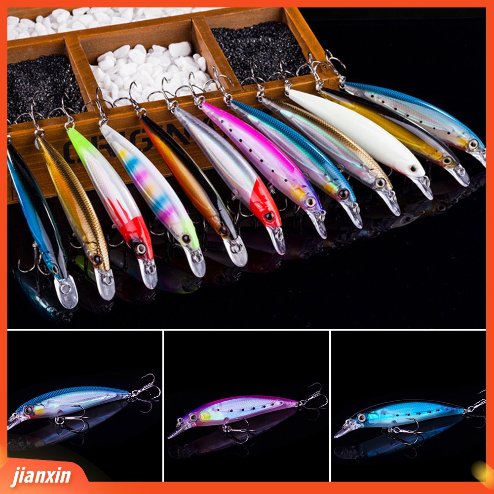 (In Stock) 11 cm Luminous Fishing Wobblers Ikan Kecil Buatan Umpan Umpan Tackle Tool