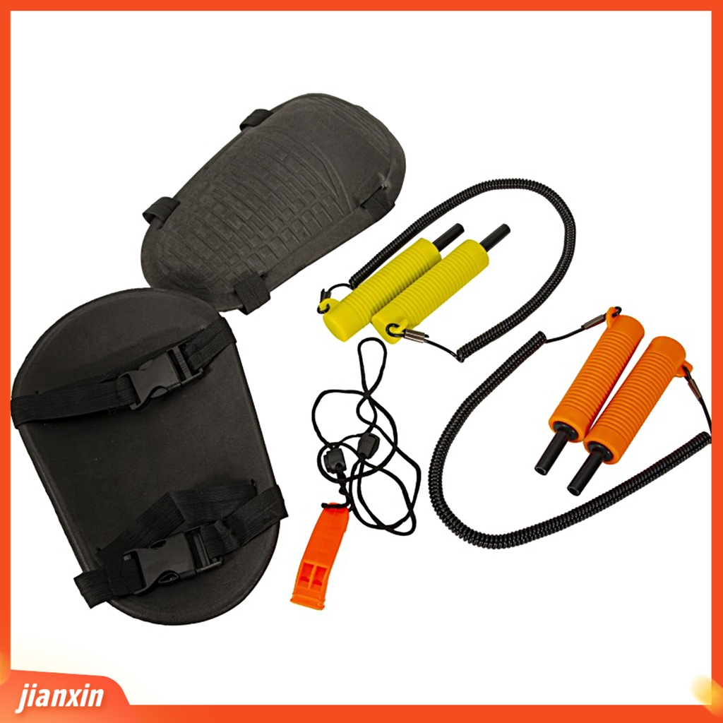 (In Stock) 1set Es Memancing Safety Kit Profesional Perlindungan Lutut Portabel Musim Dingin Memancing Pemecah Es Peluit Lutut Bantalan Untuk Outdoor