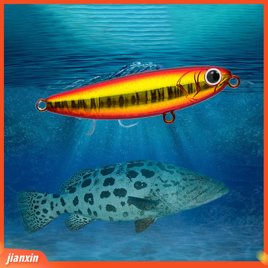 (In Stock) 6cm/6g Umpan Umpan Simulasi Realistis Treble Hook 3D Lukisan Angling Jalan Umpan Pensil Laut Memancing Umpan Perlengkapan Memancing