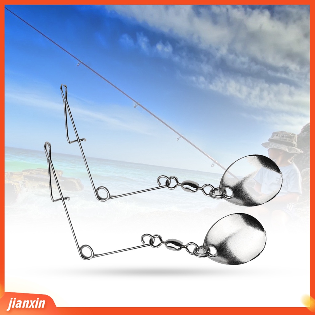 (In Stock) 5Pcs /Set Spinner Blade Reflektif Bagian Spinner Sendok Stainless Indah Untuk Outdoor