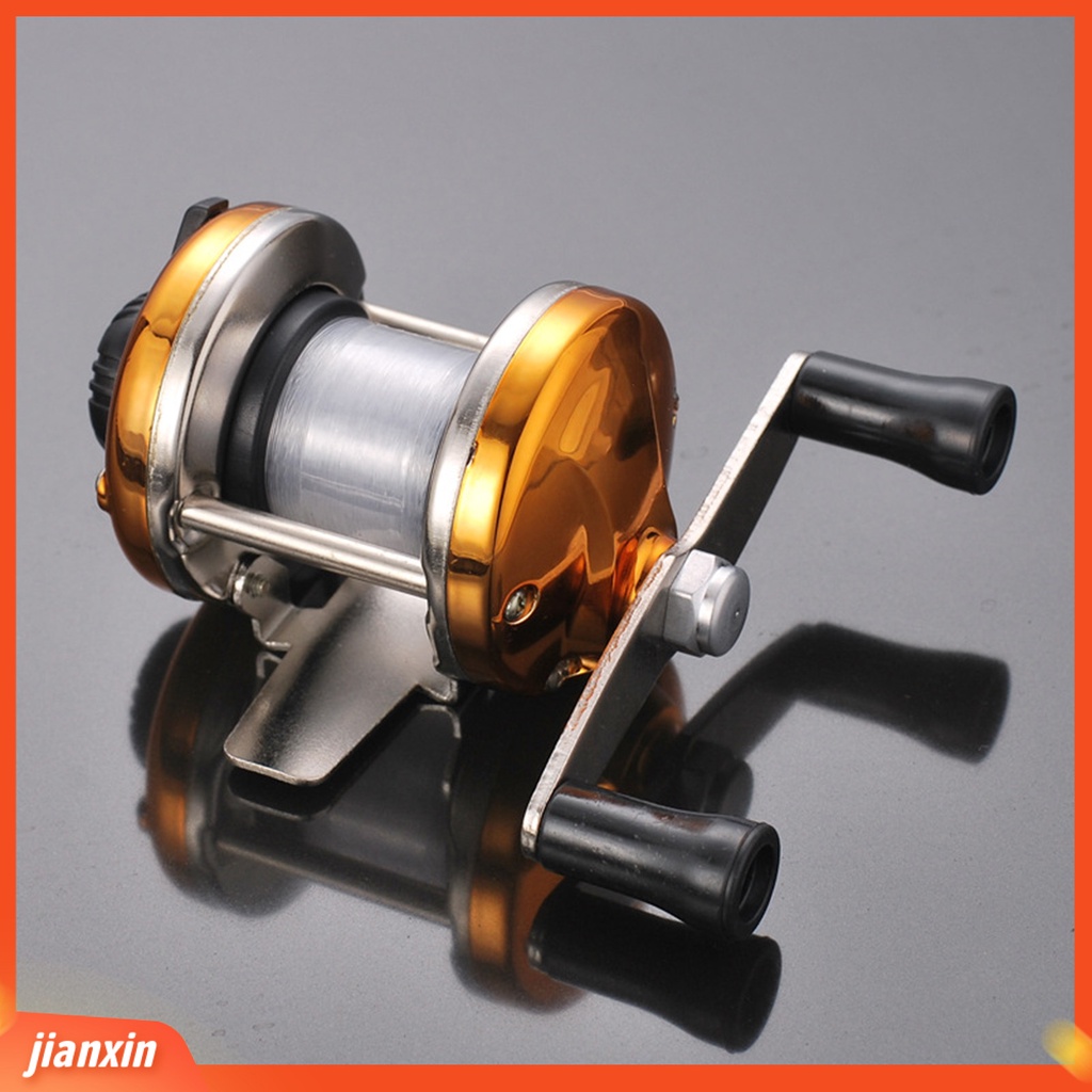 (In Stock) 3.0:1 Portable Baitcasting Kiri Kanan Ice Fishing Wheel Reel Alat Pancing Ikan