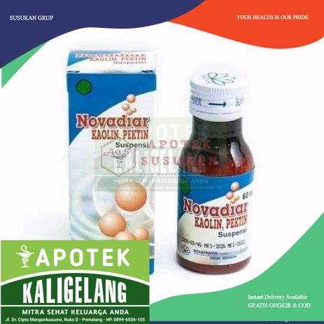 novadiar syrup sirup syr 60ml 60 ml kaolin pektin suspensi / botol