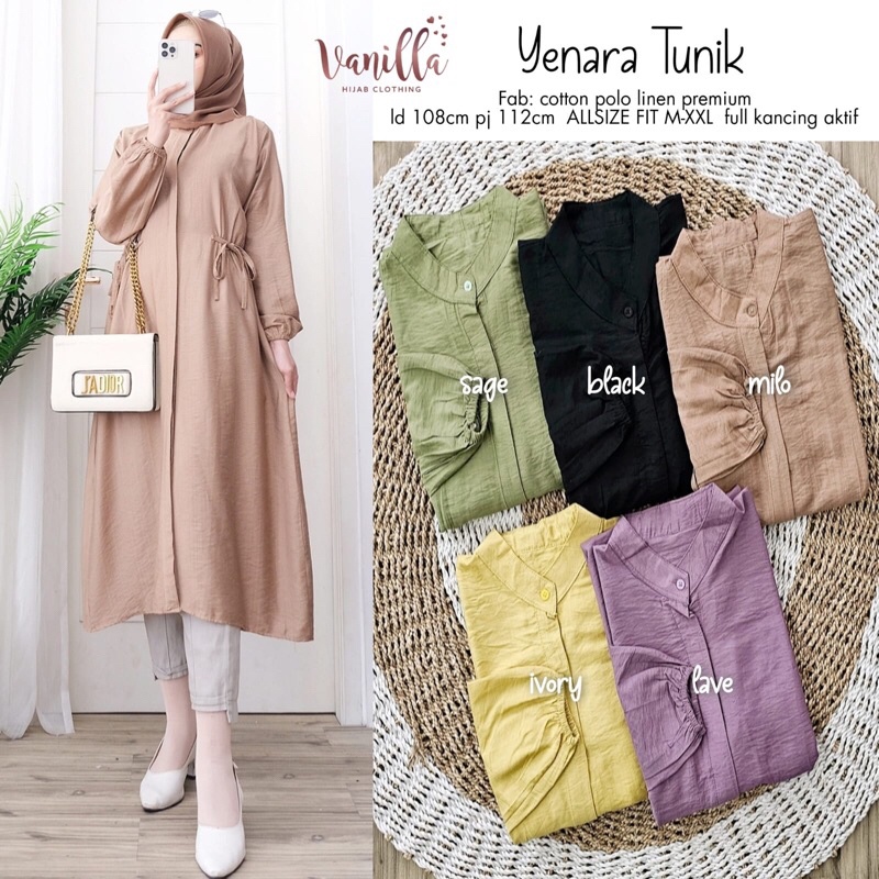 YENARA TUNIK ori VANILLA