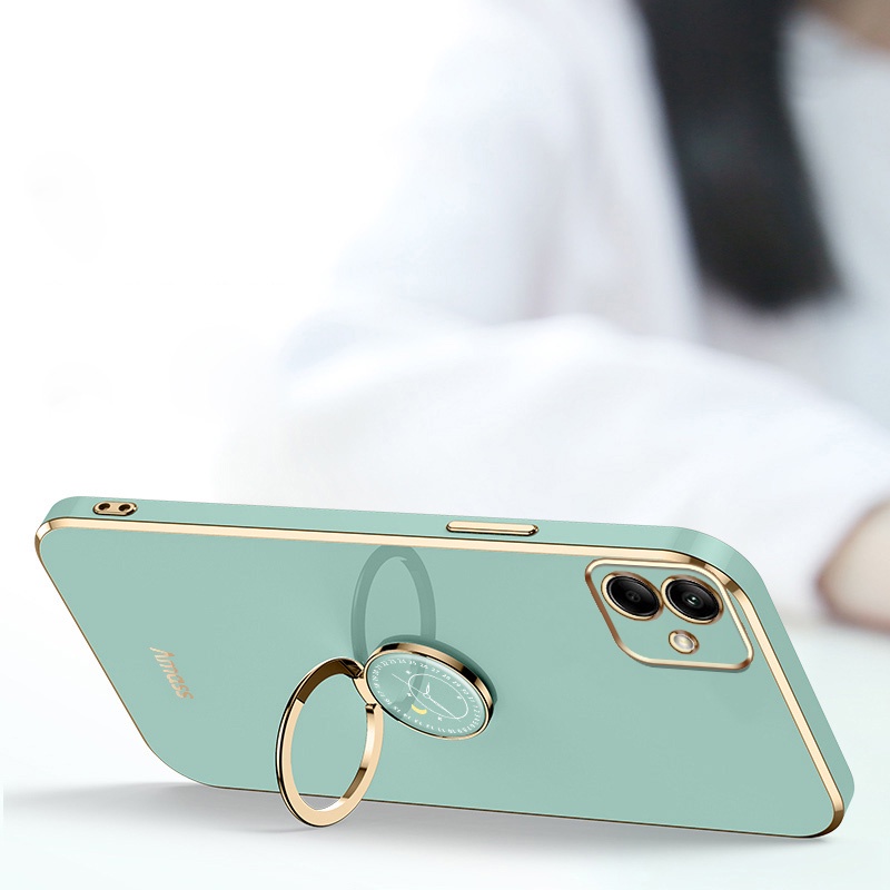 Gloden tree Phone Case Untuk Samsung Galaxy A03 A04 A04E F14 5G Original Casing Dengan Watch Standand Lanyard