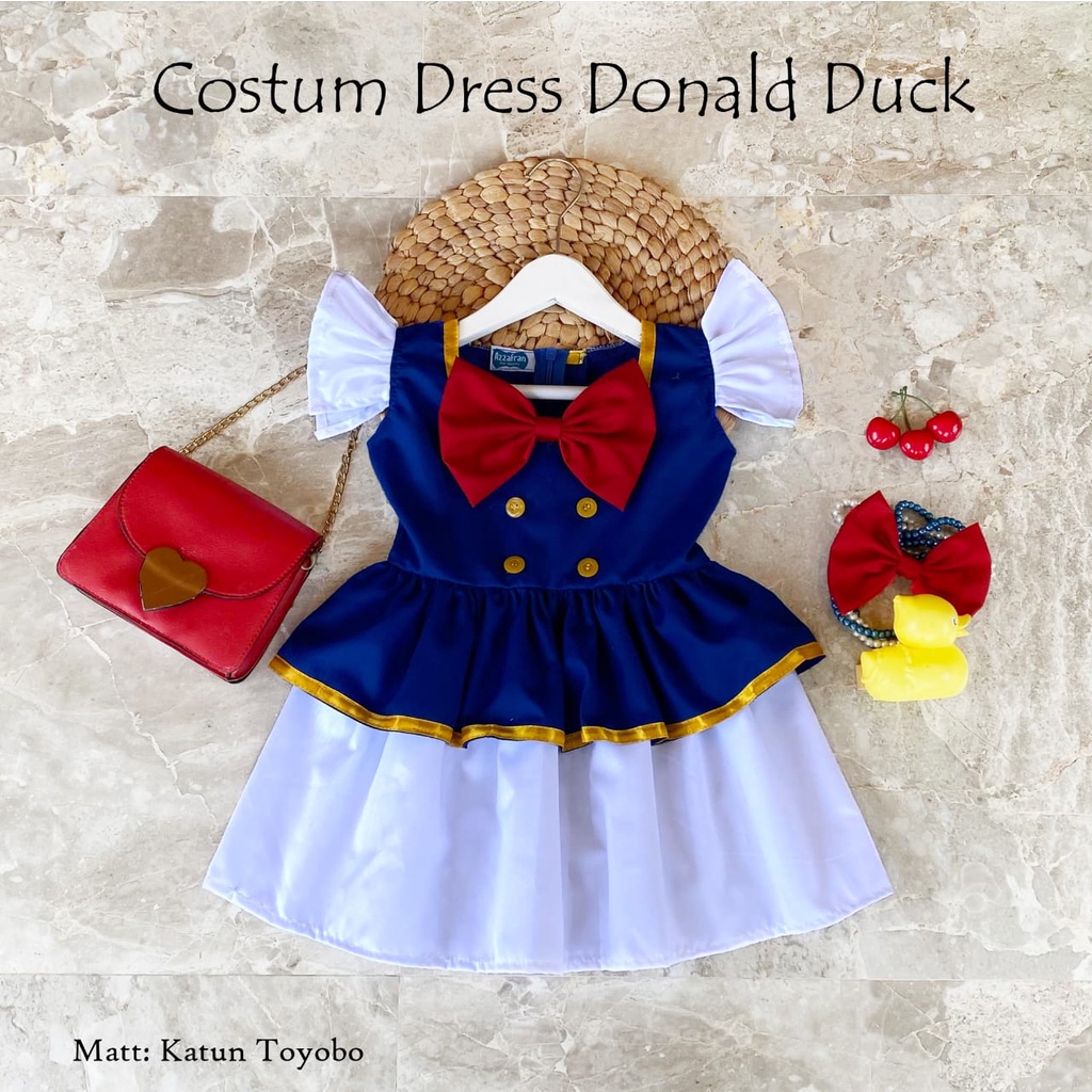 Costume Dress Donald Duck Kostum Anak perempuan Dress anak Perempuan
