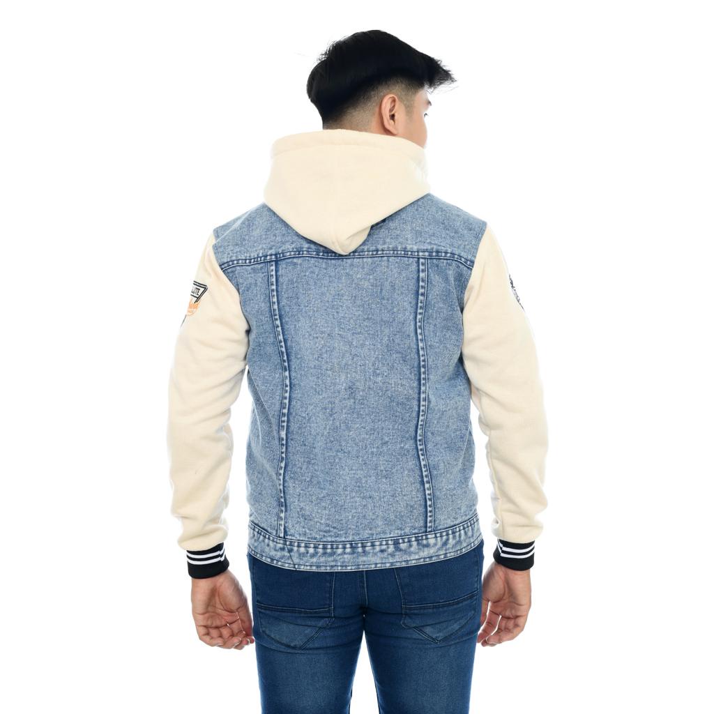 Dhozen Official Store - Jaket Denim Hoodie Sweater