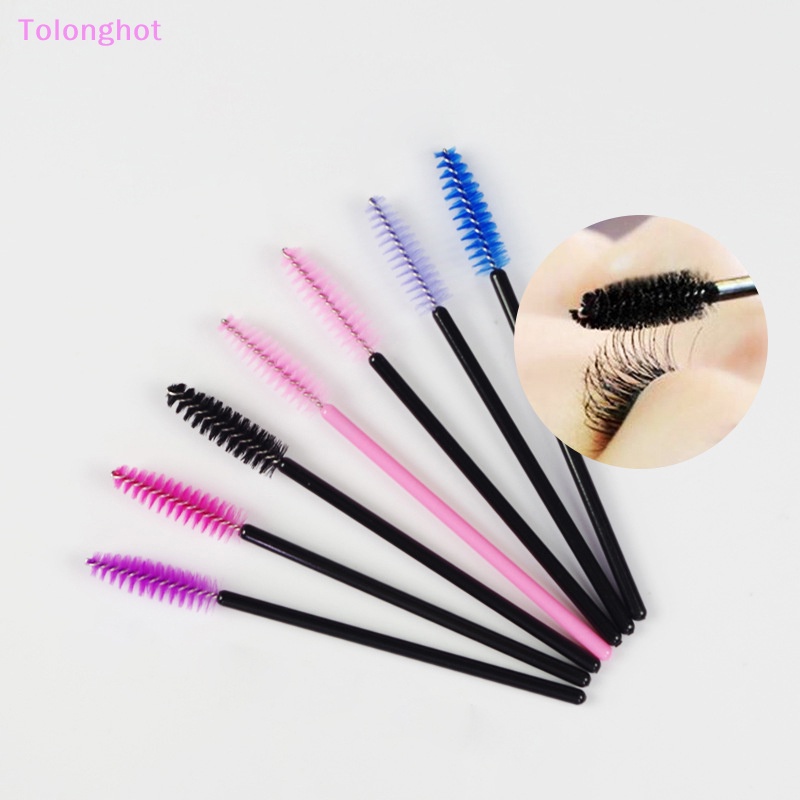 Tolonghot&gt; Eyelash Brush Extension Multi Warna Bulu Mata Mini Make Up Brushes Alis Maskara Tongkat Aplikator Fleksibel Bisa Bengkok Dengan Baik