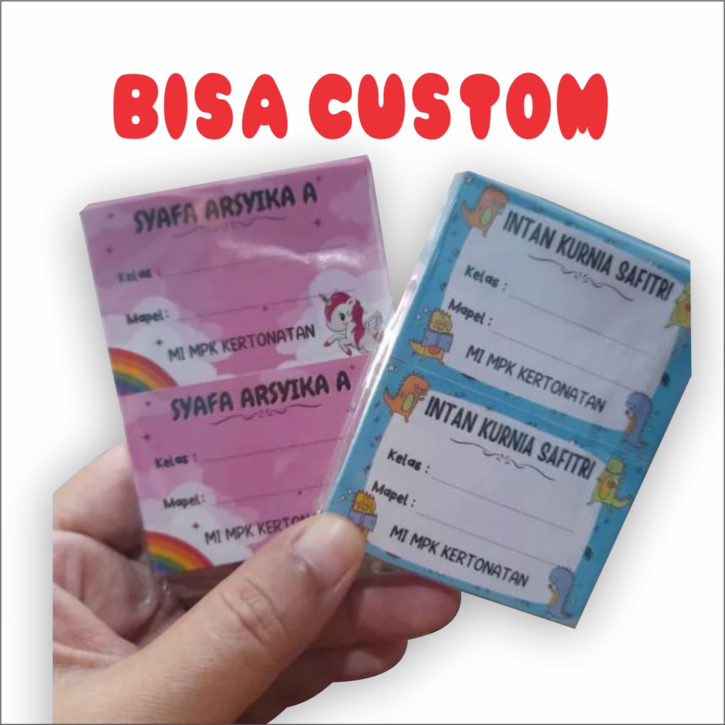 

(Isi 50 pcs) Sticker Buku Pelajaran Anak Stiker Mapel Sekolah Buku Mata Pelajaran Anak Sekolah