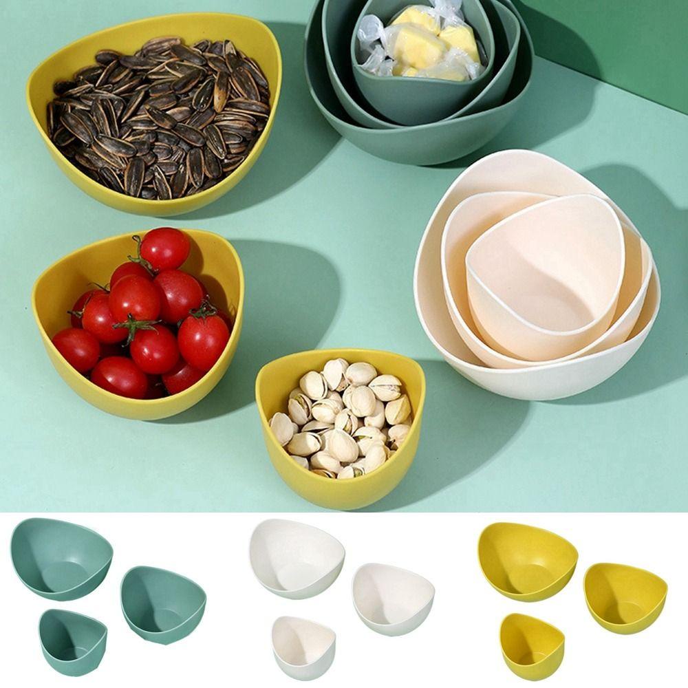 Stackable Multifunction Fruit Bowl Mangkuk Buah Multifungsi Dapat Ditumpuk Praktis Kapasitas Besar Nampan Saji Hias Plastik Kacang