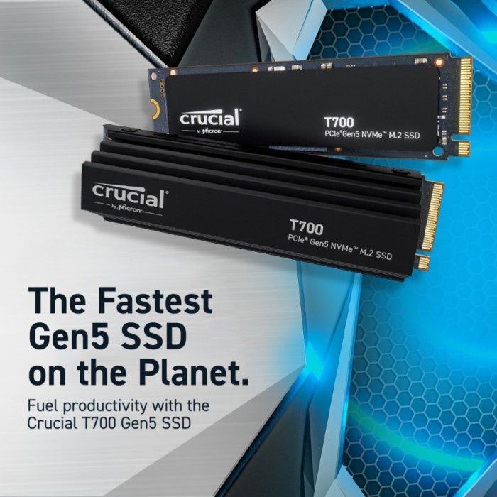 SSD Crucial T700 2TB - SSD Internal M.2 NVMe PCIe Gen 5