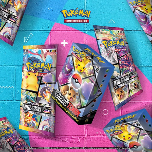 Pokemon TCG Pack 7 Set B SC3b1 Pedang Perisai Koleksi VMax Berkilau