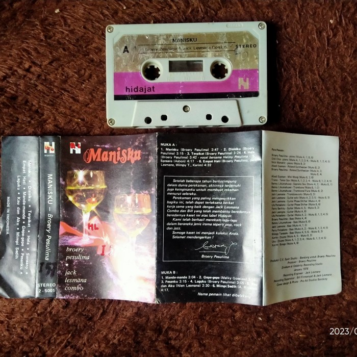 KASET PITA BROERY PESOLIMA JACK LESMANA COMBI HIDAYAT RECORDS
