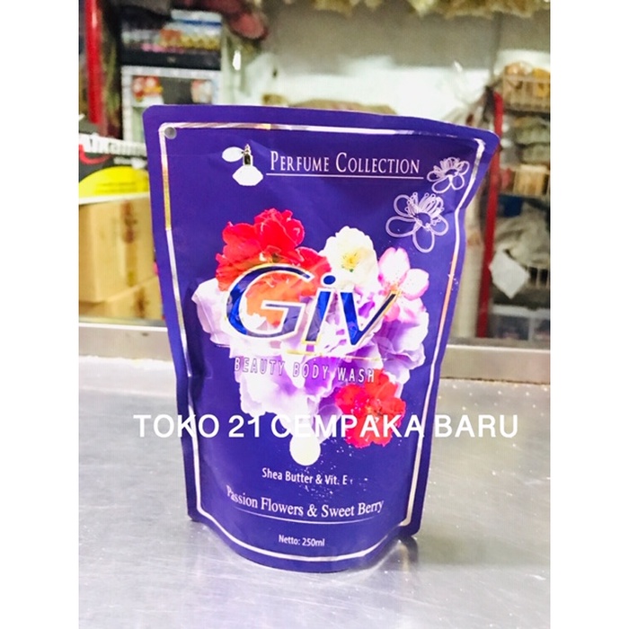 Giv Sabun Cair Passion Flowers & Sweet Berry Refill 250 ml | Giv 250ml