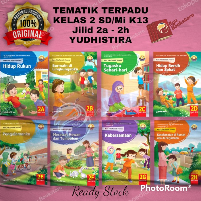 ⭐BARU (DISKON)⭐⭐BARU (DISKON)⭐ Buku TEMATIK Terpadu Kelas 2 SD/Mi K13 Jilid 2a - 2h Yudhistira - 2a 