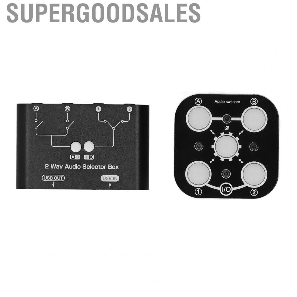 Supergoodsales 2 Way Selector Box Split Type USB Powered  Interference Splitte Mixer