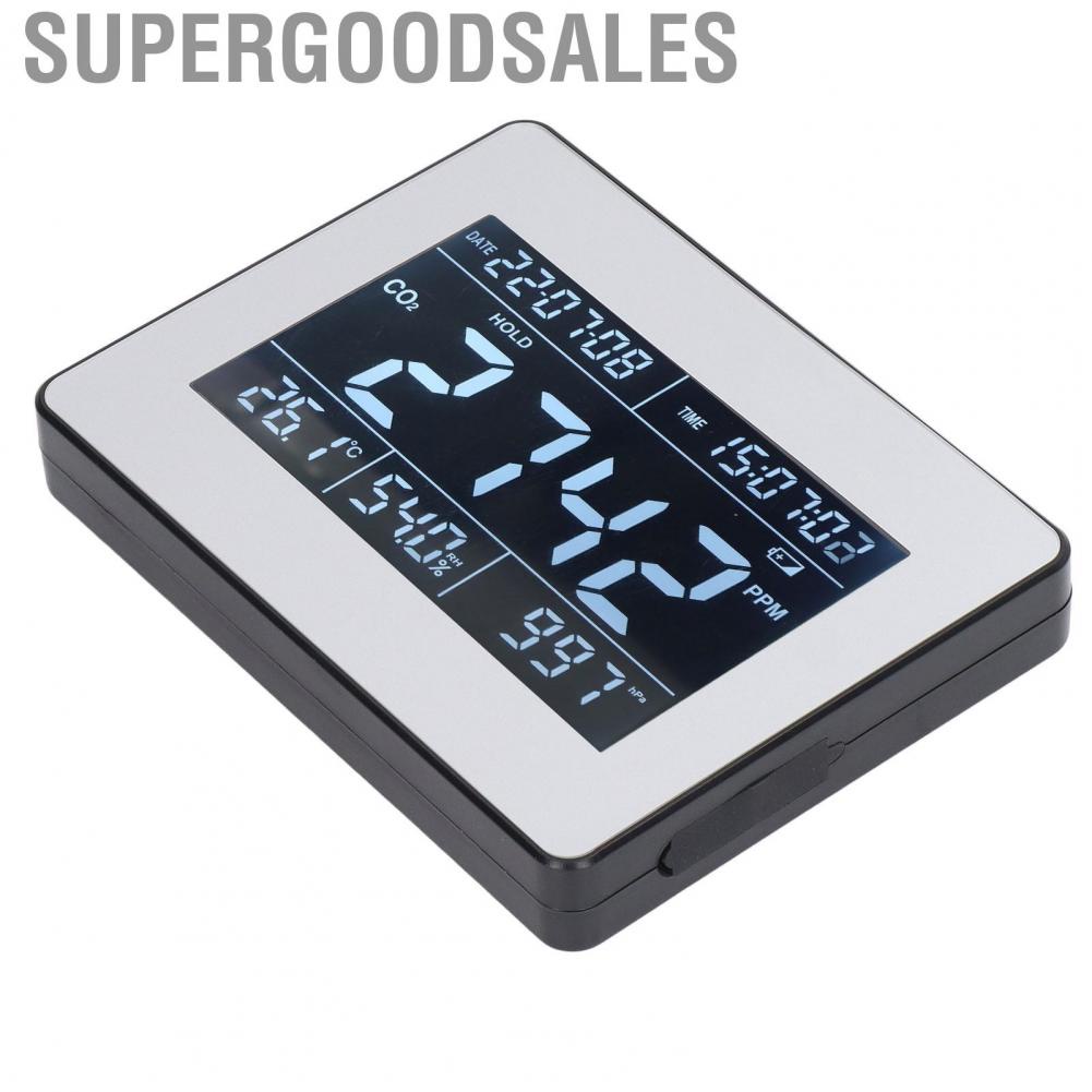 Supergoodsales CO2  Indoor -Quality Detector With Humidity Temperature Time Display