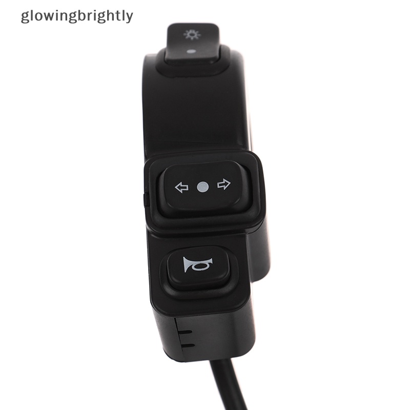 [glowingbrightly] Saklar 3in1 Motor Skuter Sepeda Listrik Sein Tombol Klakson 22mm TFX