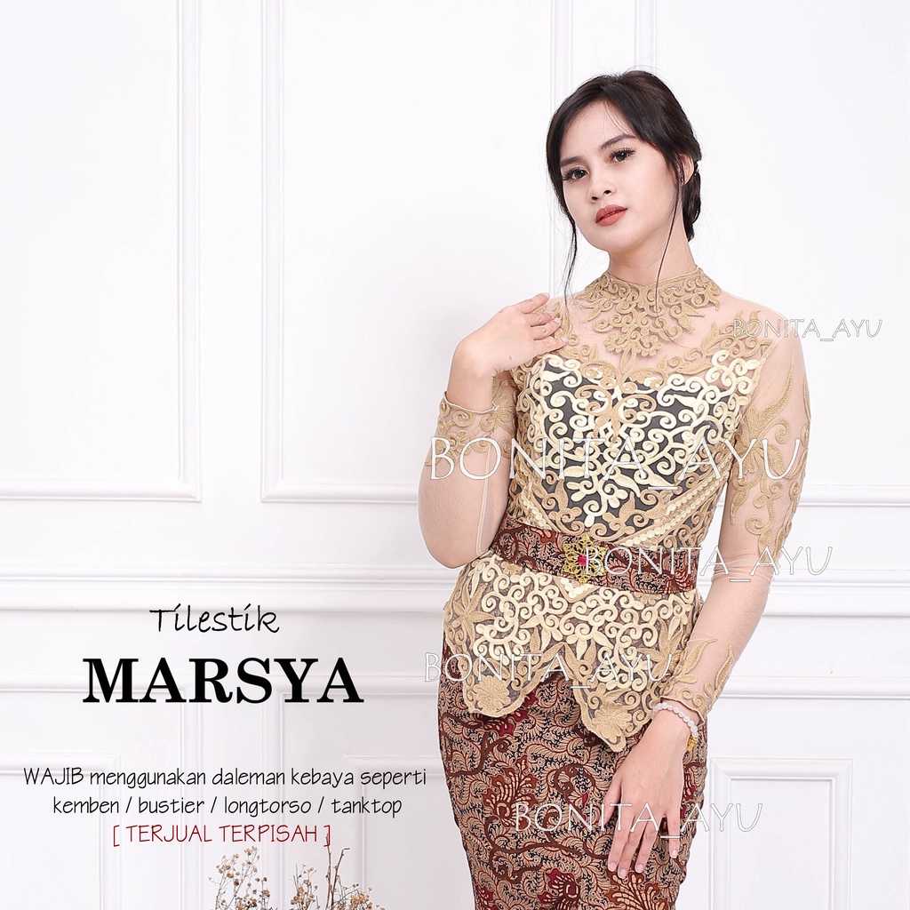 PROMO SET KEBAYA MODERN BONITA AYU/ KEBAYA BORDIR TILE BONITA AYU