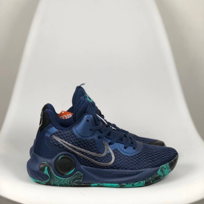 Sepatu Basket Nike KD Trey 5 IX EP Obsidian Clear Emerald Navy Green