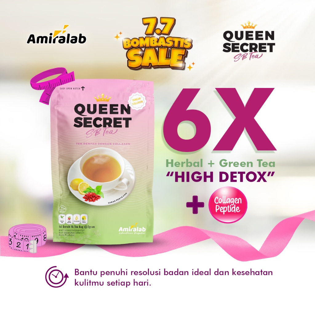 

AMIRALAB Queen Secret Slimming Beauty Tea Minuman Teh Herbal Solusi Membantu Menurunkan Berat Badan 15 Bag
