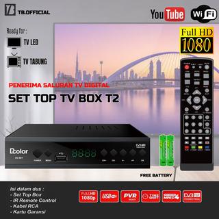 Set Top Box Tv Digital D-COLOR DVB T2 DCOLOR HD EWS / set top box dvb t2 / set box tv digital / box 