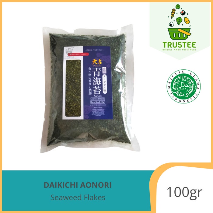 

Aonori Daikichi / Powdered Seaweed Flakes Bubuk Taburan Rumput Laut Halal 100gr