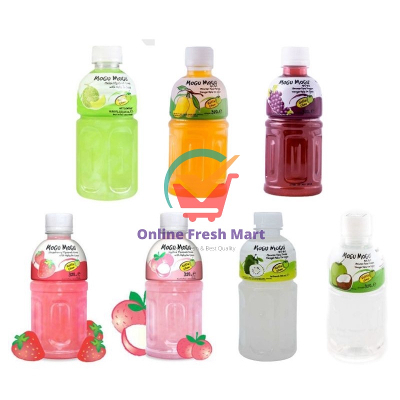 

(kirim instant) MOGU MOGU Minuman Nata De Coco Strawberry leci coconut sirsak melin mangga anggur - Online Fresh Mart Denpasar