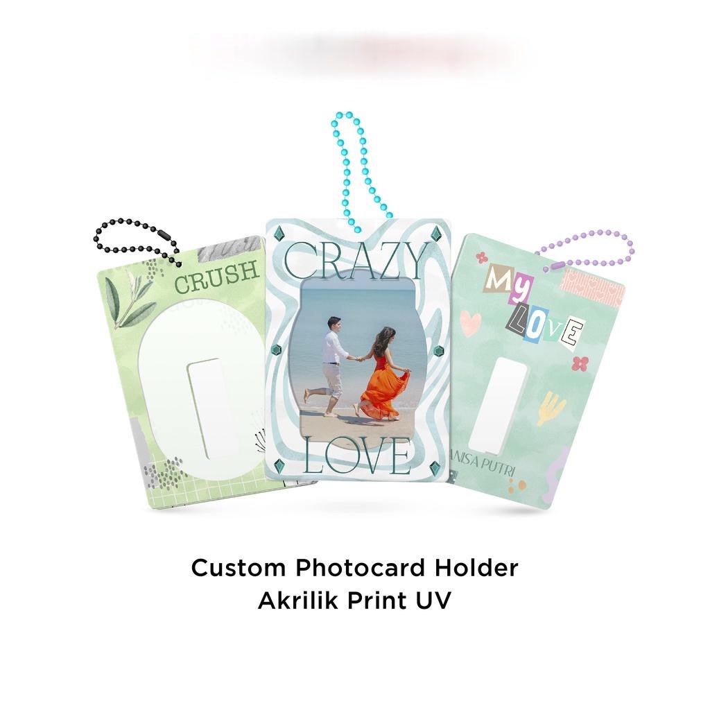 Twindigital Custom Design Photocard Holder Akrilik Print UV - Bingkai Foto Poca Frame Deco ID Card T
