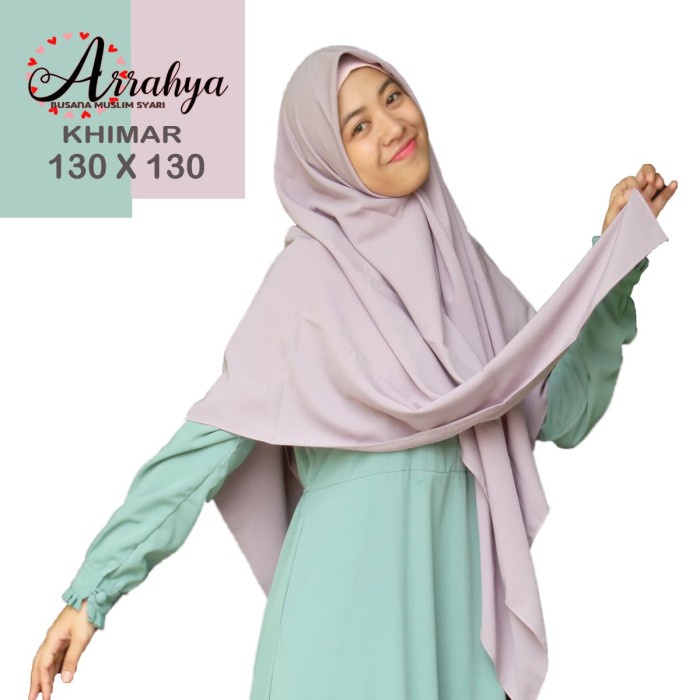 Promo Bisa COD jilbab segi empat 130 x 130 Wolfis premium - Putih