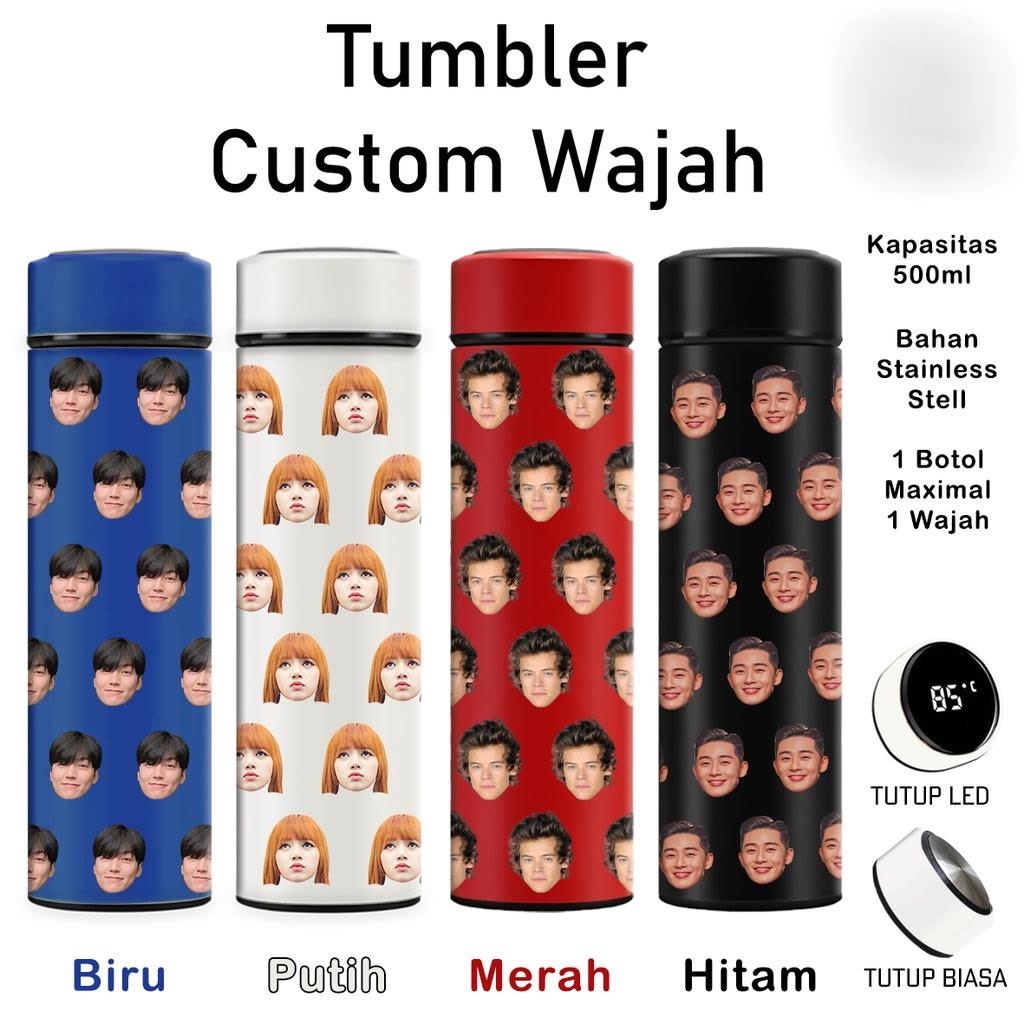 Tumbler Custom Muka Led Thermos Custom