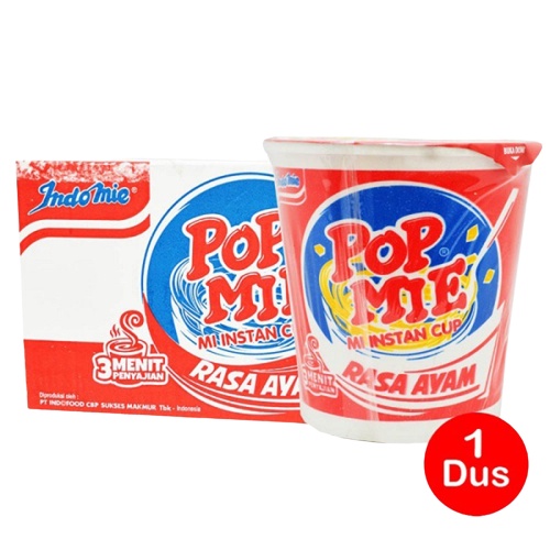 

Pop Mie Jumbo Rasa Ayam dan Rasa Baso Mie Instant Cup - 1 dus isi 24 pcs