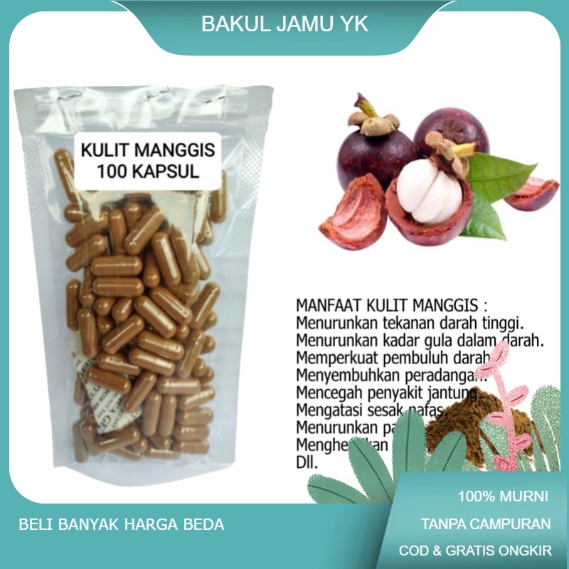 

KULIT MANGGIS isi 100 kapsu herbal alami untuk jantung dan peradangan