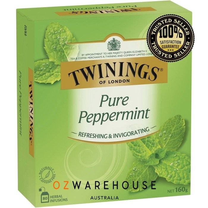 

Twinings Pure Peppermint Tea Bags 80 Pack Original Australia