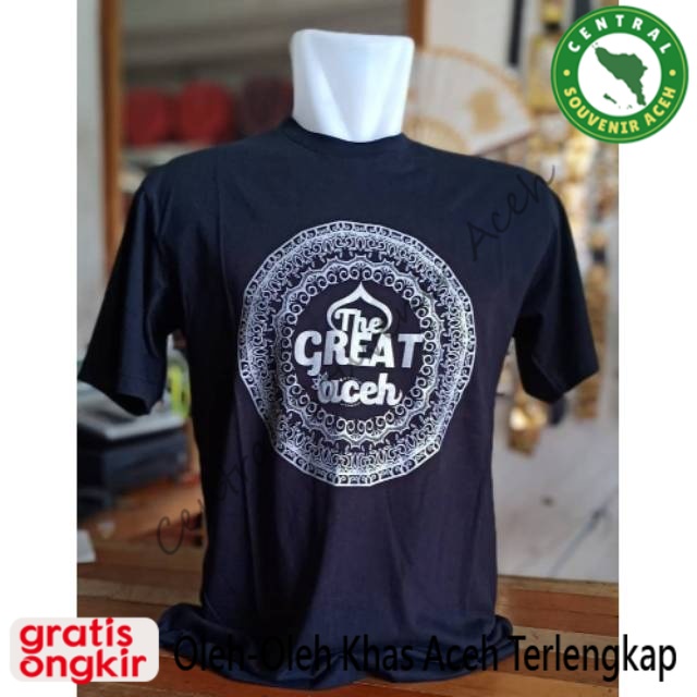 BAJU KAOS ACEH BAHAN COMBED/ THE GREAT ACEH/FASHION PRIA