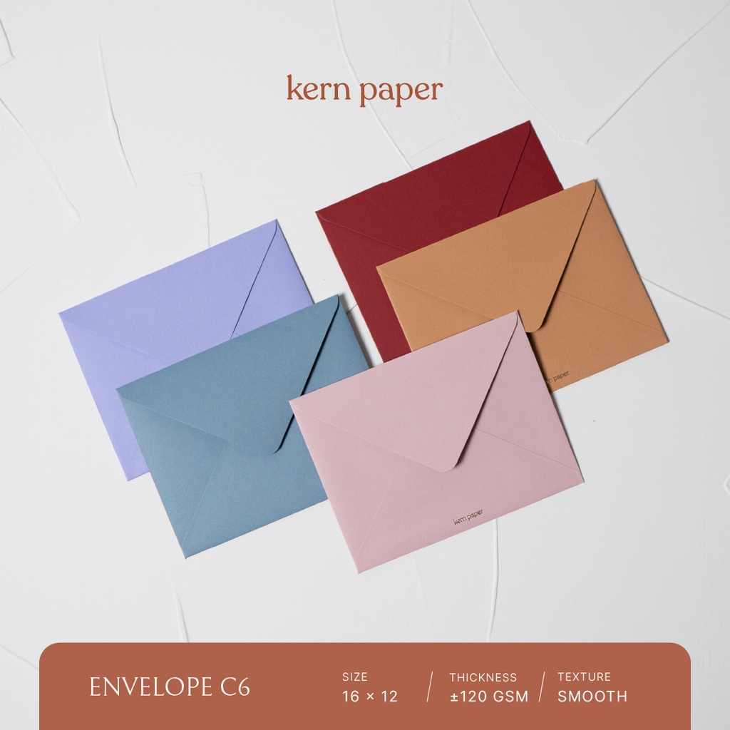 

Kern Paper Amplop C6 A6 - Series 3 | Amplop Undangan Kartu Ucapan Premium Paper