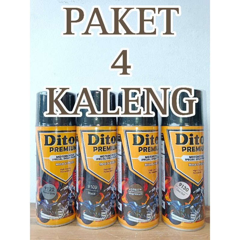 cat spray PAKET 4 KALENG pilok pilox cat diton premium MAGNESIUM VG 9817* 400cc 9817 vg9817 pilok ve