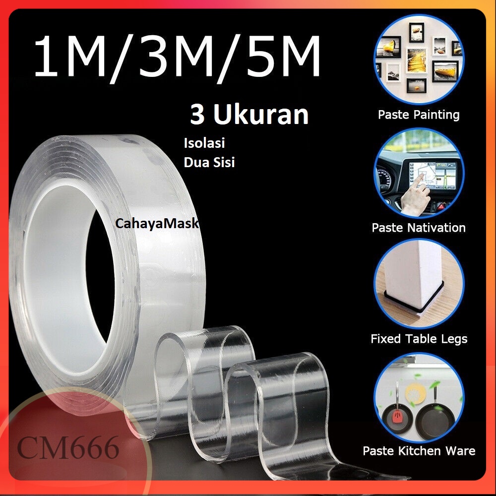 

Nano Double Tape /Nano Tape/Selotip Isolasi Bening