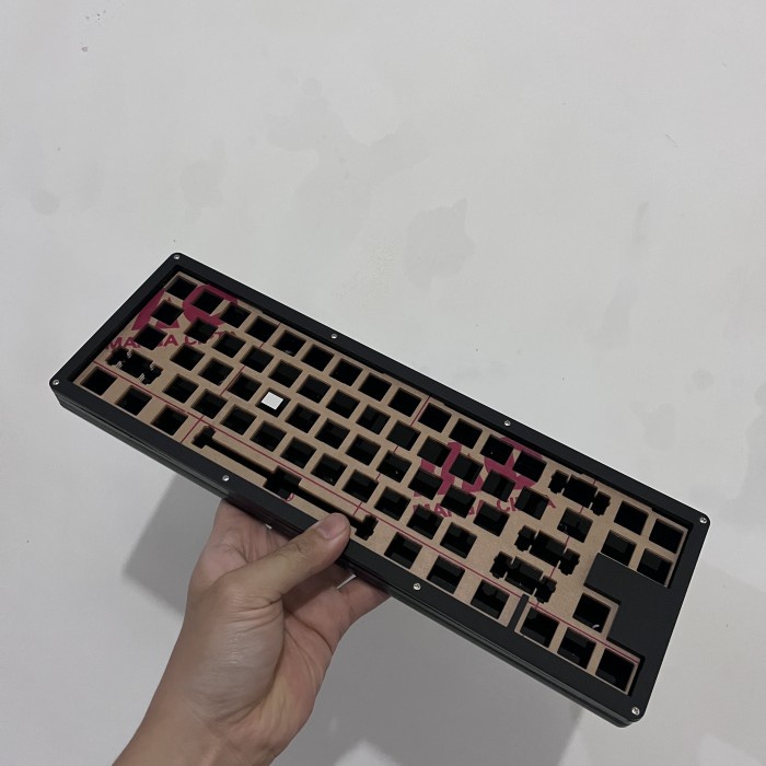 Custom Case Akrilik Gasket Mount Keyboard Mechanical Rexus Daxa M71 - clear