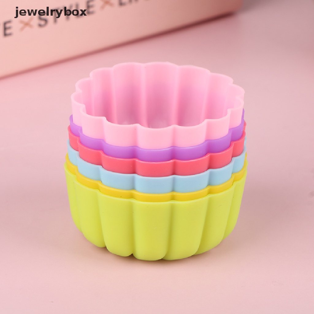 [jewelrybox] 5 Pcs 5 cm Pumpkin Flower Silicone Mold Kue Baking Non Reusable Cetakan Butik