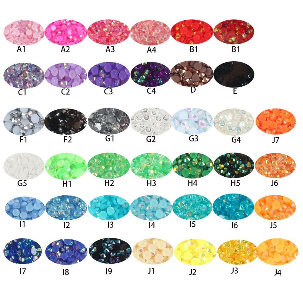Lanfy Berlian Imitasi Belakang Datar2023Aksesoris Nail Art Bling Untuk Diy Nail Art Kaca Berlian Imitasi