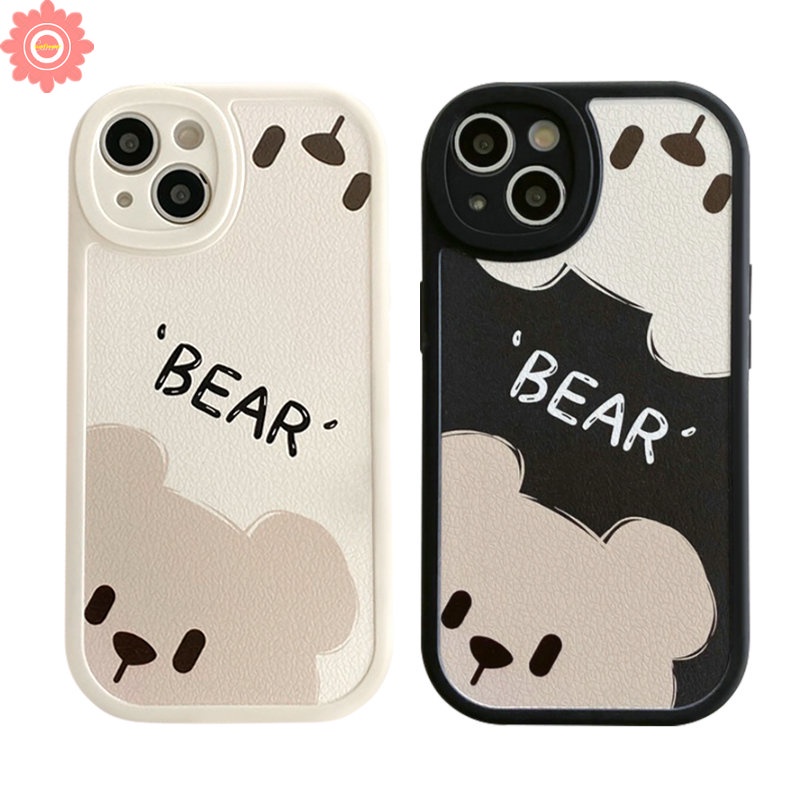 Couple Kartun Beruang Lucu Case Kompatibel Untuk iPhone 7plus XR 11 14 12 13 Pro Max 6 6s 7 8 plus X XS Max SE 2020 Silicon Lembut Tpu Penutup Belakang