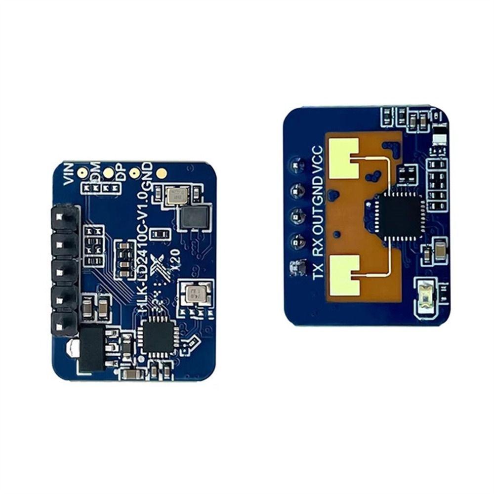 Sensor Kehadiran Manusia Agustina Tahan Lama Akurasi Tinggi Hlk-Ld2410c Sensor Gerak Sensor Board Sensor Module Gerak Gelombang Milimeter