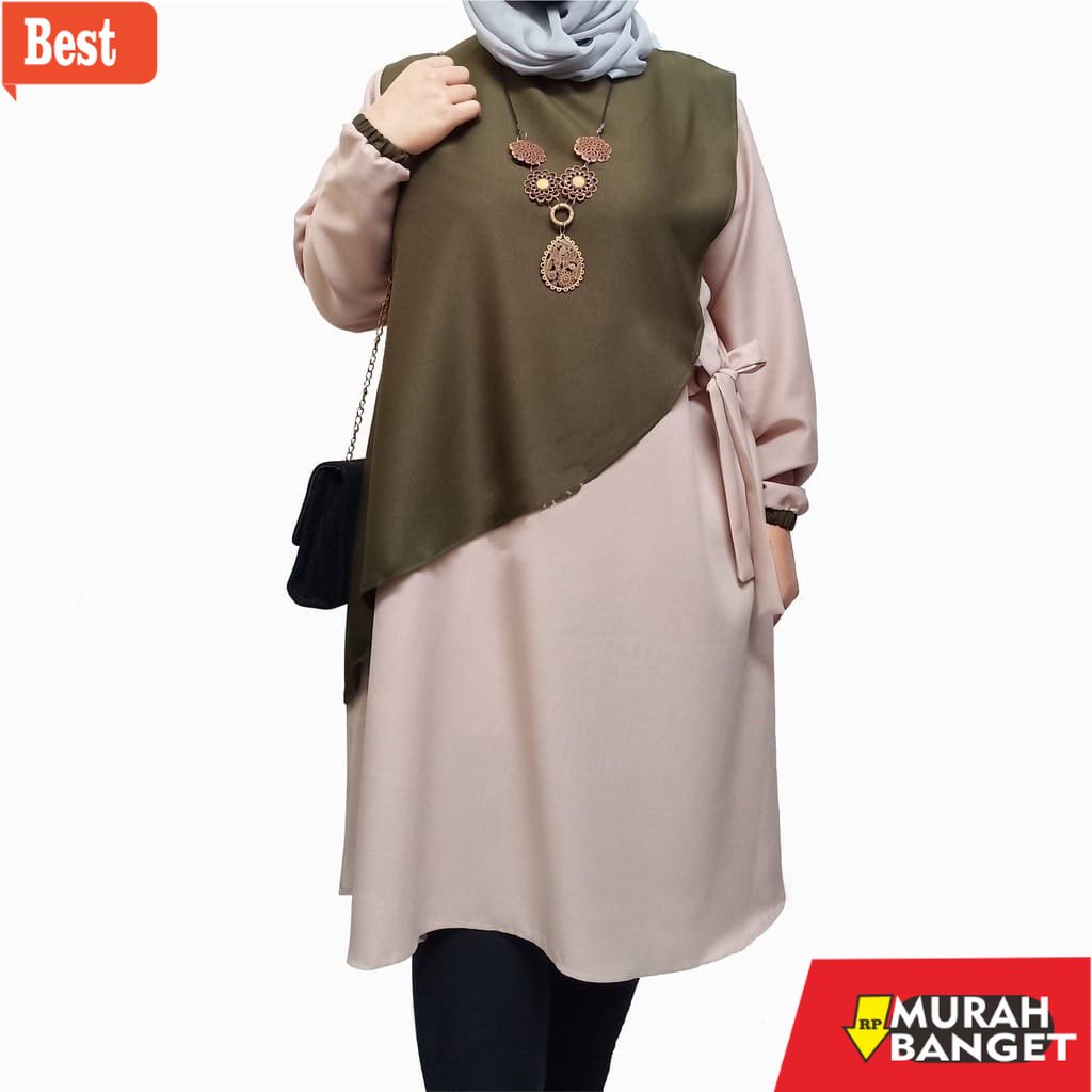 Tunik jumbo terbaru untuk wanita- terlaris Tunik Wina Size Besar atau Jumbo