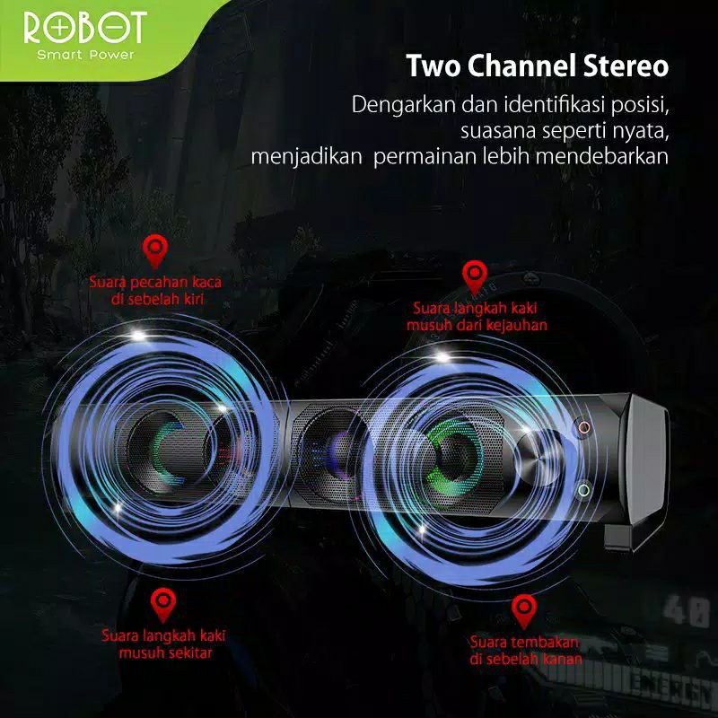 [READY] SPEAKER ROBOT RS300 GAMING SPEAKER ORIGINAL GARANSI RESMI